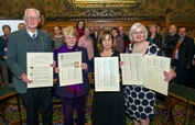 From L to R:  John Wijngaards, Professor King, Baroness Kennedy and Siobhain McDonagh MP